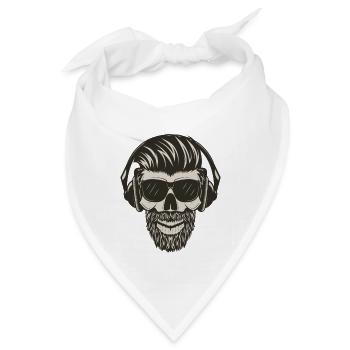 skull - Bandana - Weiß - Vorne