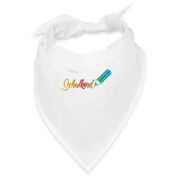 schulkind regenbogen - Bandana - Weiß - Vorne