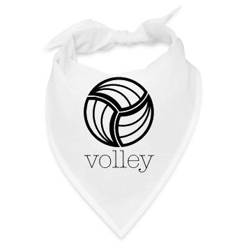 V wie Volley - Bandana - Weiß - Vorne