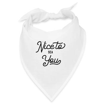 Nice to sea you - Bandana - Weiß - Vorne