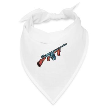 Maschinengewehr - Bandana - Weiß - Vorne