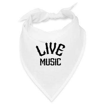 Live Music - Bandana - Weiß - Vorne