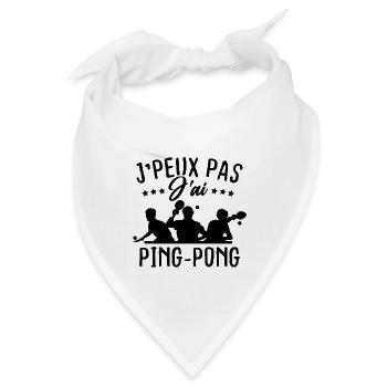 Ich kann nicht Ping-Pong haben - Bandana - Weiß - Vorne