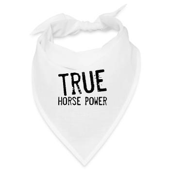 True Horse Power Pferd - Bandana - Weiß - Vorne