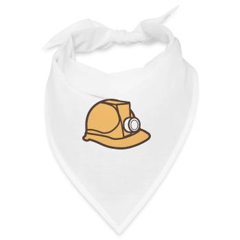 Bauarbeiter Helm - Bandana - Weiß - Vorne