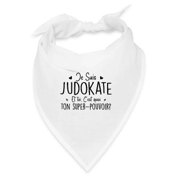 Ich bin ein Judoka. Was ist deine Superkraft? - Bandana - Weiß - Vorne