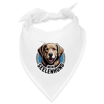 Labrador Retriever Labbi mein Seelenhund - Bandana - Weiß - Vorne