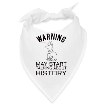 HISTORY HISTORIAN : History Warning - Bandana - Weiß - Vorne