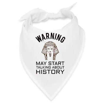 HISTORY HISTORIAN : History Warning - Bandana - Weiß - Vorne
