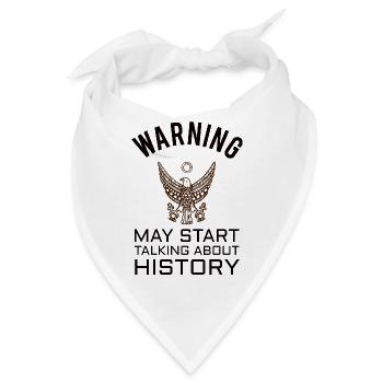 HISTORY HISTORIAN : History Warning - Bandana - Weiß - Vorne