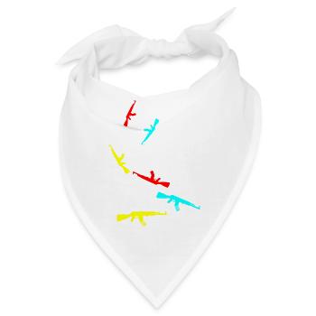 Gewehr icon symbol - Bandana - Weiß - Vorne