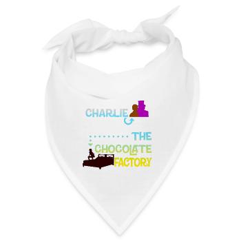 Charlie und die seltsame Schokoladenfabrik... - Bandana - Weiß - Vorne