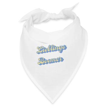 Lieblings Boomer Retro Script - Bandana - Weiß - Vorne