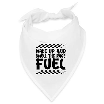 Wachen Sie auf und riechen Sie den Rennkraftstoff - Bandana - Weiß - Vorne