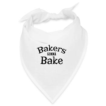 Bakers gonna bake - Bandana - Weiß - Vorne