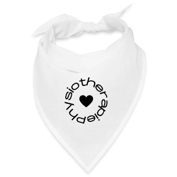 Physiotherapie mit Herz - Outfits für Physios - Bandana - Weiß - Vorne