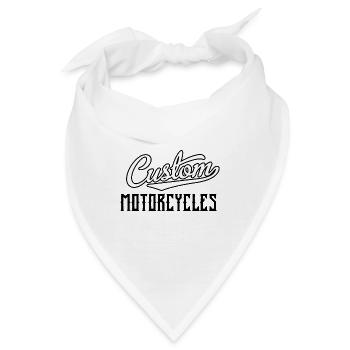 Custom Motorcycle - Bandana - Weiß - Vorne
