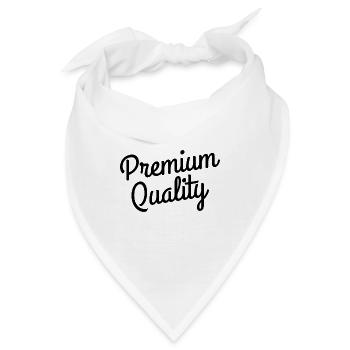 Premium Quality - Bandana - Weiß - Vorne