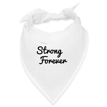 Strong Forever - Bandana - Weiß - Vorne