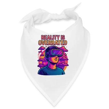 Reality is Overrated - Bandana - Weiß - Vorne