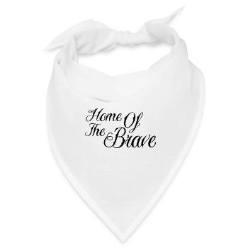 Home of the brave - Bandana - Weiß - Vorne