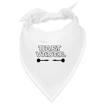 Dart Vader Dartspieler 180 Geschenk Pfeil Spruch - Bandana - Weiß - Vorne
