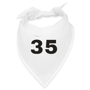 35 - Bandana - Weiß - Vorne