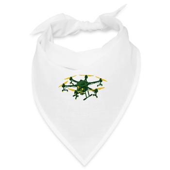 Agrardrohne Landwirtschaft Logo - Bandana - Weiß - Vorne
