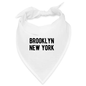 Brooklyn New York - Bandana - Weiß - Vorne