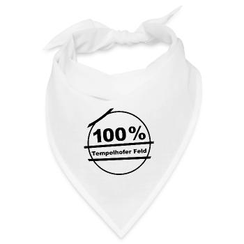 100 Tempelhofer Feld - Bandana - Weiß - Vorne