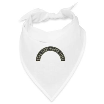 Good rides Good vibes - Bandana - Weiß - Vorne