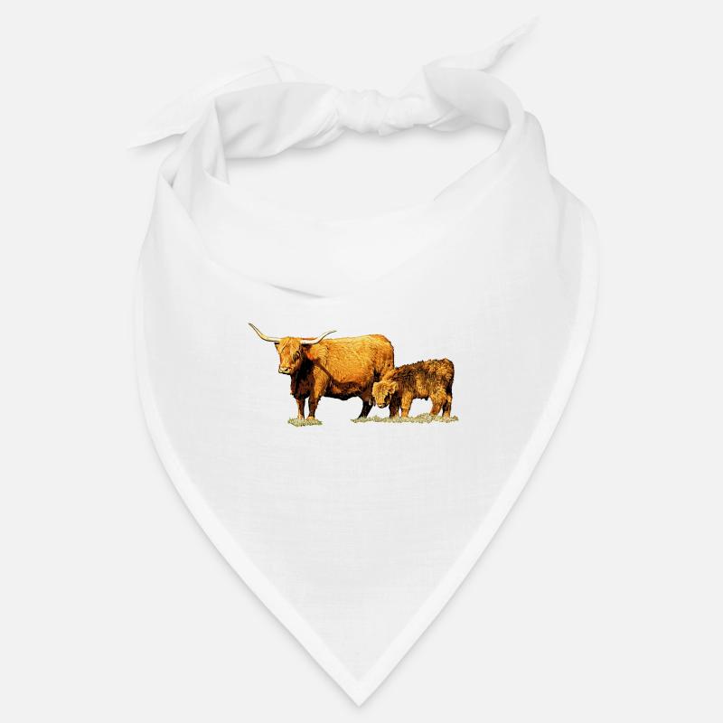 Kuh mit Kalb Bandana