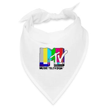 MTV Music Television TV-Statik-Logo - Bandana - Weiß - Vorne