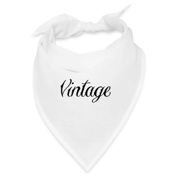 Vintage - Bandana - Weiß - Vorne