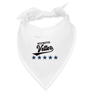 Bester Cousin Jungen Vettern Weltbester Vetter - Bandana - Weiß - Vorne