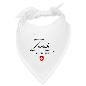 I Love Zürich, Zürich Schweiz - Bandana - Weiß - Vorne