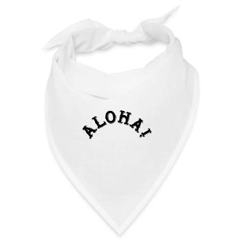Aloha - Bandana - Weiß - Vorne