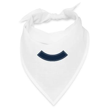 Banner gebogen unten - Bandana - Weiß - Vorne