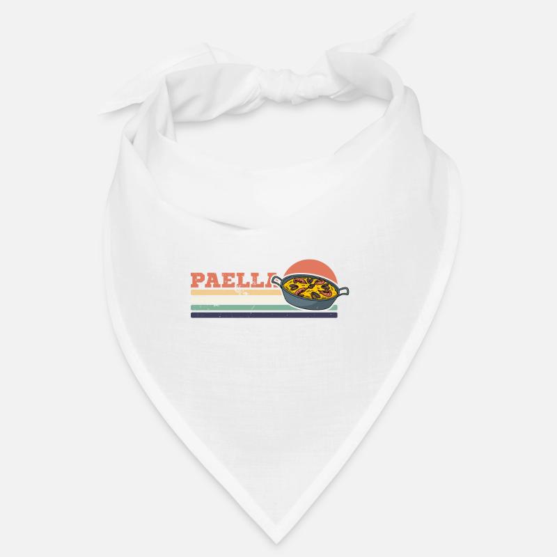 Paella Spanien Gericht Valencia Küche Spruch Bandana