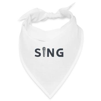 Sing Mikrofon - Bandana - Weiß - Vorne