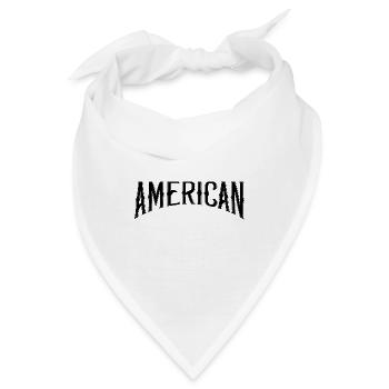 American - Bandana - Weiß - Vorne