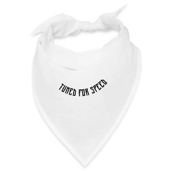 Tuned for speed - Bandana - Weiß - Vorne
