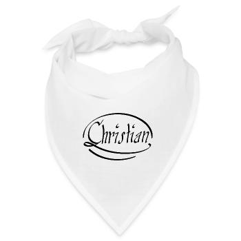 Christlich - Bandana - Weiß - Vorne