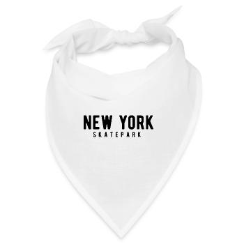 New York Skatepark - Bandana - Weiß - Vorne