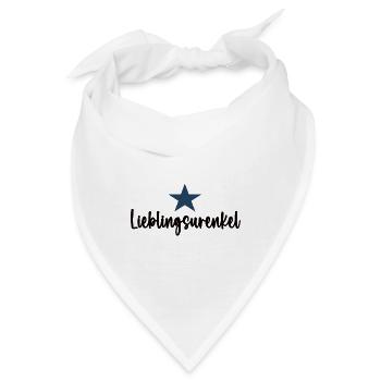 Lieblingsurenkel Urenkelsohn Urenkelkind Ur Enkel - Bandana - Weiß - Vorne