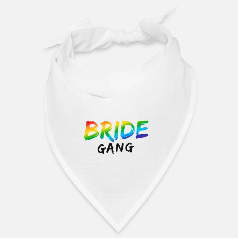 Brautbande Regenbogen Bandana