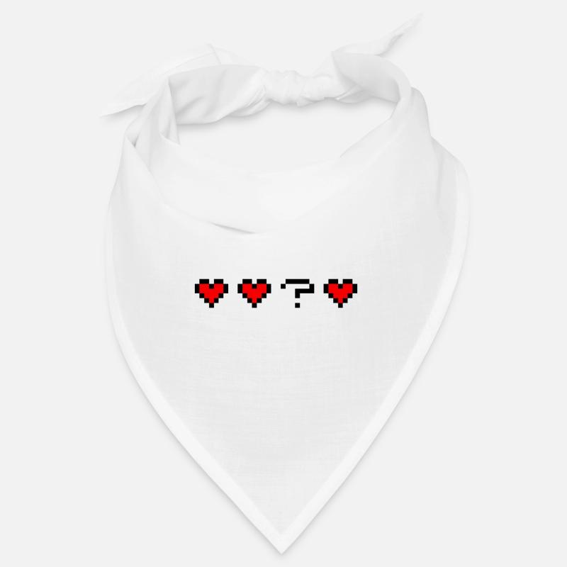Three hearts a question mark Bandana