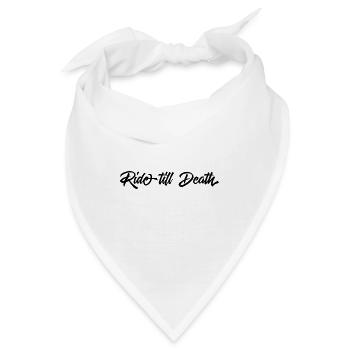 Ride till Death - Bandana - Weiß - Vorne