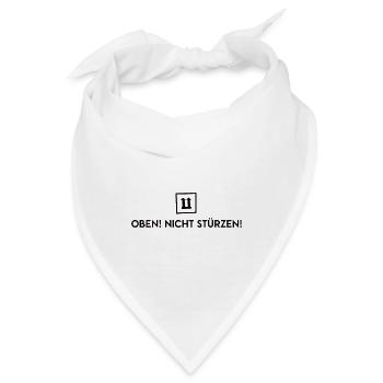 Paketbote Spruch Oben Nicht Stürzen Paketzusteller - Bandana - Weiß - Vorne