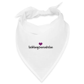 Lieblingsurenkelin Enkel Urenkeltochter Ur Enkelin - Bandana - Weiß - Vorne